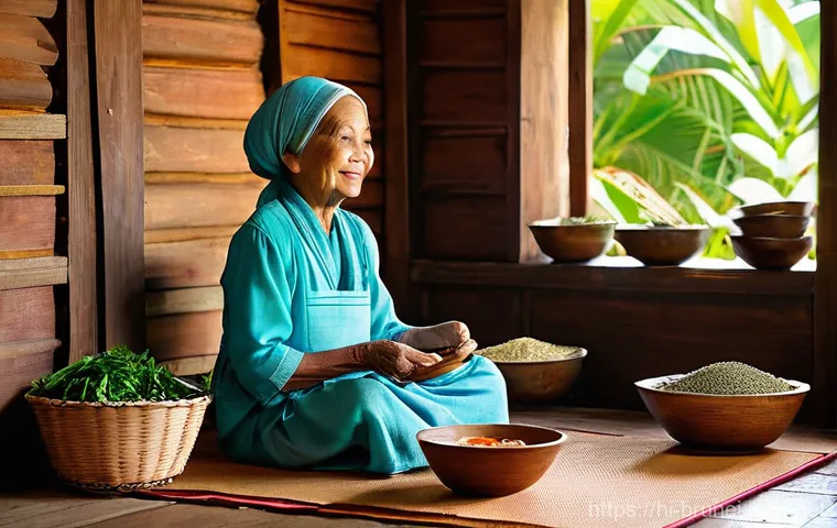 브루나이 전통 의학 - **Prompt 1: The Forest Healer's Touch**
"A wise, elderly Bruneian traditional healer, known as a... 브루나이 전통 의학 - **Prompt 1: The Forest Healer's Touch**
"A wise, elderly Bruneian traditional healer, known as a...
