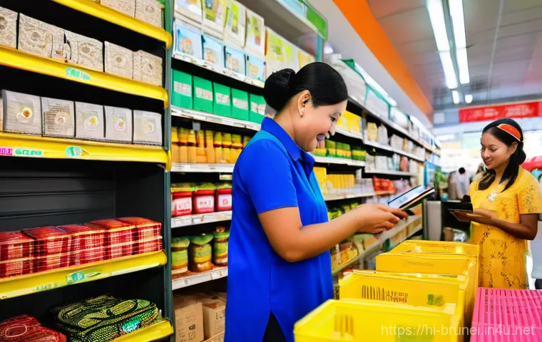 브루나이 디지털 경제 - **Prompt:** A vibrant, futuristic street scene in Brunei, showcasing diverse Bruneian people (adults... 브루나이 디지털 경제 - **Prompt:** A vibrant, futuristic street scene in Brunei, showcasing diverse Bruneian people (adults...