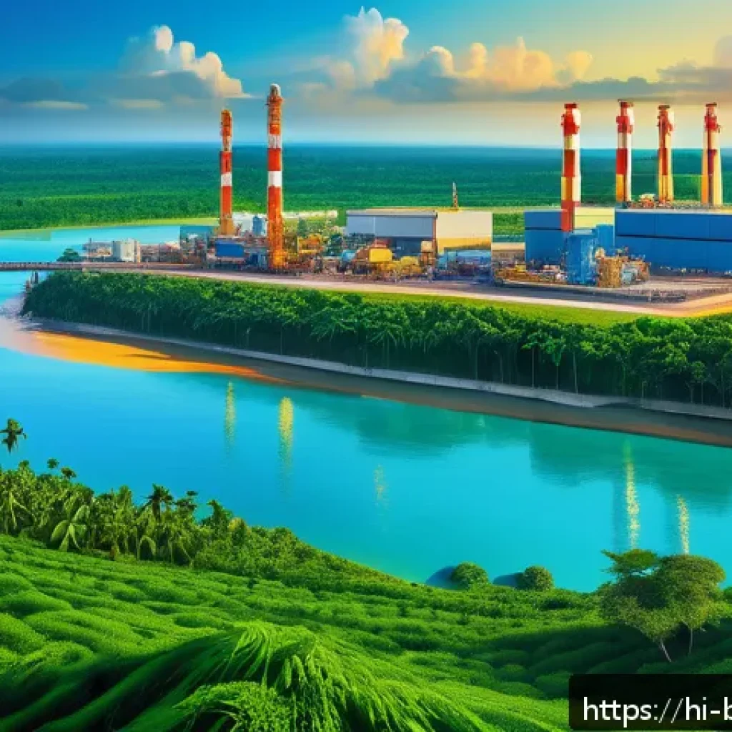 브루나이와 싱가포르 경제 비교 - A detailed, vibrant digital painting of Brunei’s economy centered on natural resources: depict an oi...