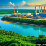 브루나이와 싱가포르 경제 비교 - A detailed, vibrant digital painting of Brunei&rsquo;s economy centered on natural resources: depict an oi...